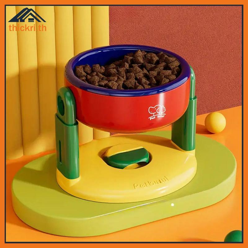 TT ยกถ้วยดูดชามสัตว์เลี้ยง 3 ระดับปรับความสูงป้องกันกระดูกสันหลังส่วนคอชามสัตว์เลี้ยงลื่นสูงสุนัขแมว