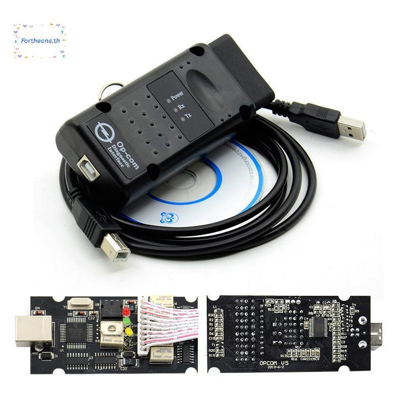 FOT 2021 200603OPCOM V5 PIC18F458 OP COM 1.99 สนับสนุนแฟลชเฟิร์มแวร์ Update OP-COM CAN BUS OBD2 เครื