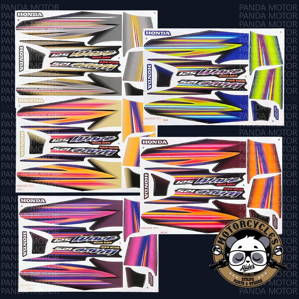 Honda w125 (1) wave125 มอเตอร์คลื่น แถบสติกเกอร์ stiker stok รถจักรยานยนต์ยานยนต์