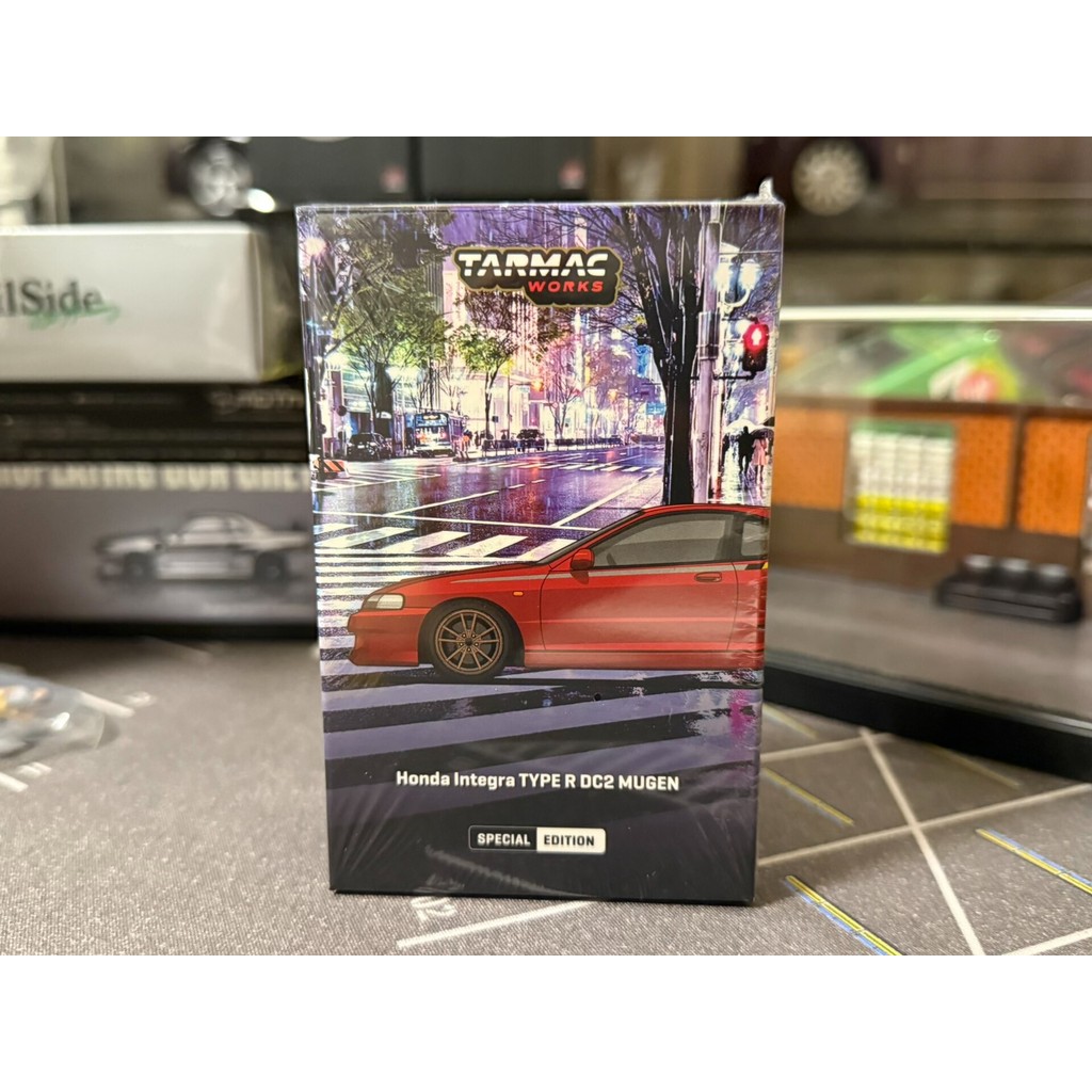 [มาตรฐาน] TW Honda Mugen Integra Type R DC2 MUGEN hec Honda Limited Milan Red 1/64 โมเดลรถโลหะผสมใหม