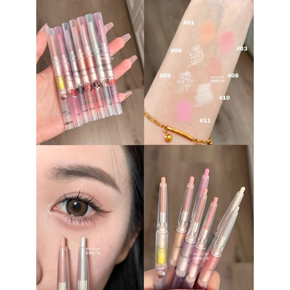 อายไลน์เนอร์กันน้ำ อายไลเนอร์ 4u2 แต่งตาความปรารถนาอันบริสุทธิ์!Flower Lolia Eyeshadow Stick Outline