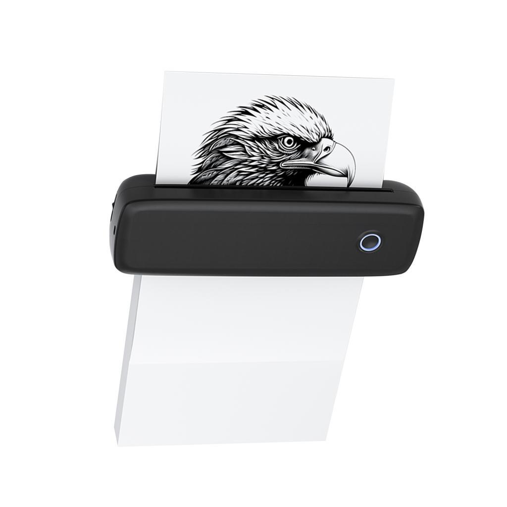 Rriioo บลูทูธ A4 เครื่องพิมพ์ความร้อนแบบพกพา USB 203dpi สําหรับพิมพ์ Wide56mm/77mm/107mm/210mm/216mm