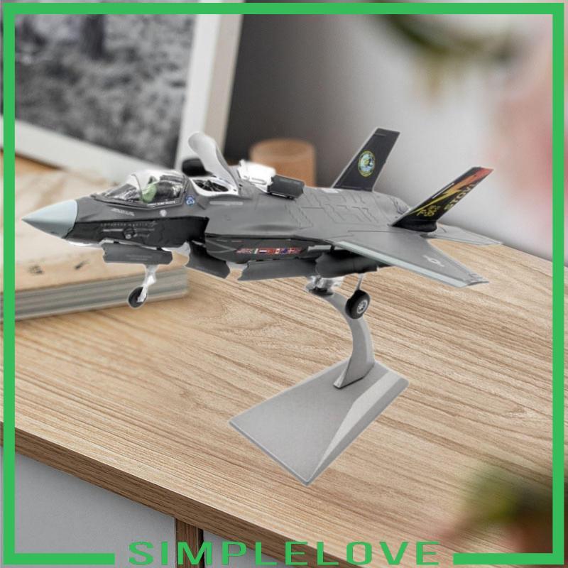 [Simple] 1/72 Scale F35 B Fighter Jet Model Aircraft Model Collectibles Desktop