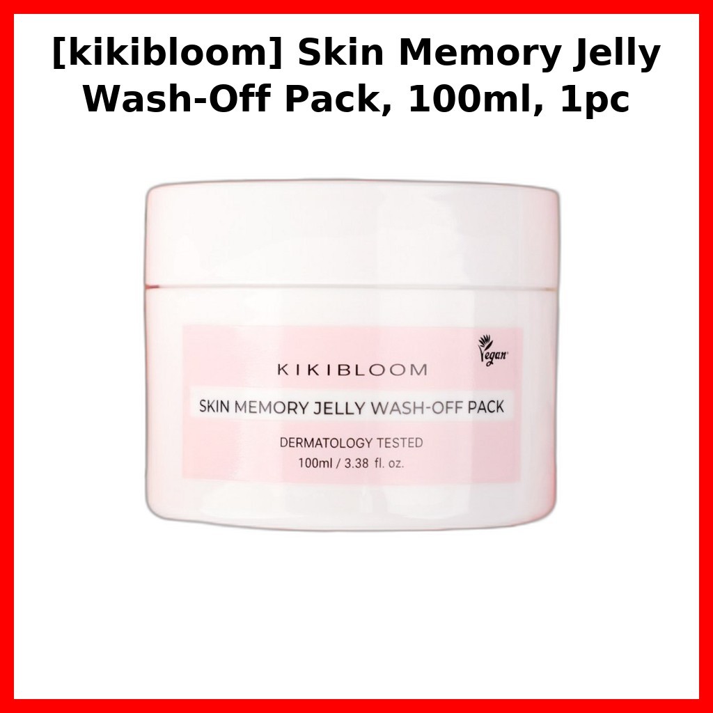[kikibloom] Skin Memory Jelly Wash-Off Pack, 100ml, 1pc / Korean Wash-Off Pack / Smooth Finish by On