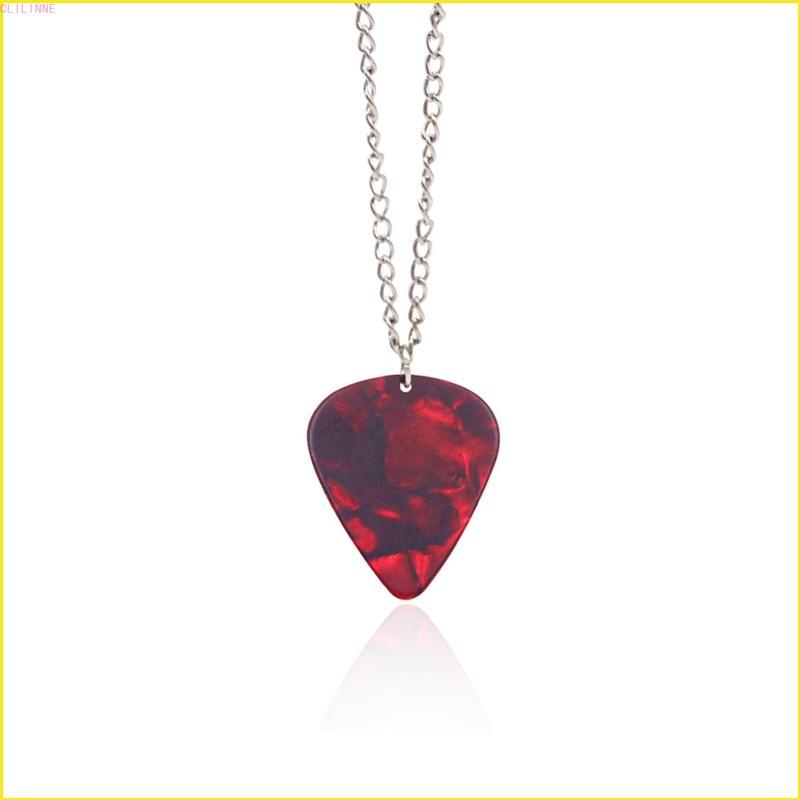 CLILI สร้อยคอสโมสรนรกที่ไม่ซ้ําใคร Eddie Munson Guitar Pick Pendant Necklace