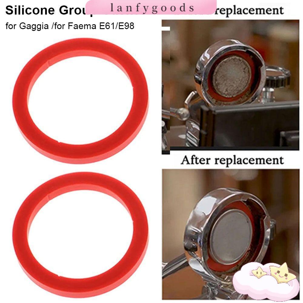 LANFYGOODS 1 ชิ้นปะเก็นกลุ่มซิลิโคน, Leakproof E61 Group Head Seal Kit, 8.0 มม.O-Ring ปะเก็น Coffeew