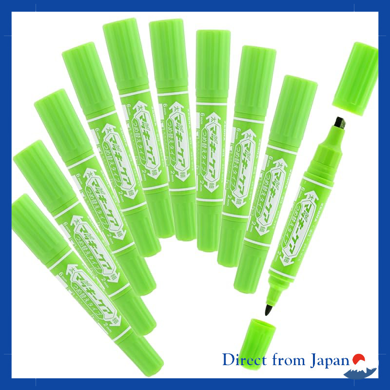 Zebra High-Marker Care Refill Type Light Green 10pcs B-YYT5-LG