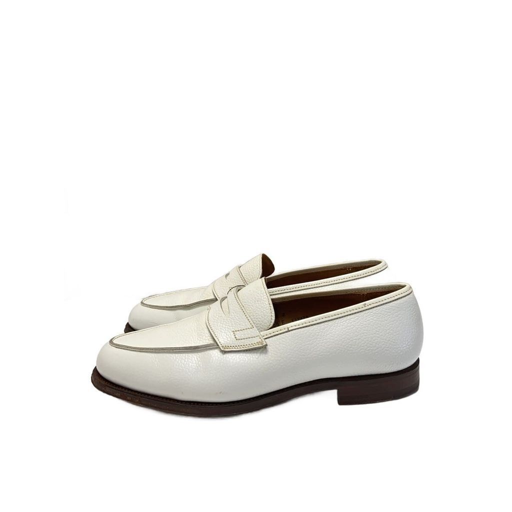 CROCKETT&JONES Loafers UK6.5 WHT Direct from Japan Secondhand