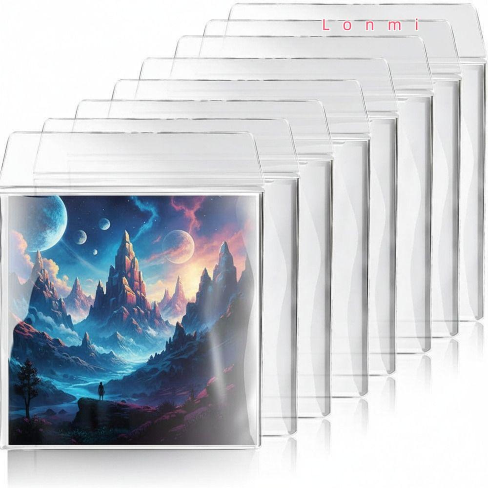 Lonmi Vinyl Records Sleeve, หนา 7/10/12 นิ้ว LP Record Cover, ที่มีประโยชน์ Resealable Record Storag