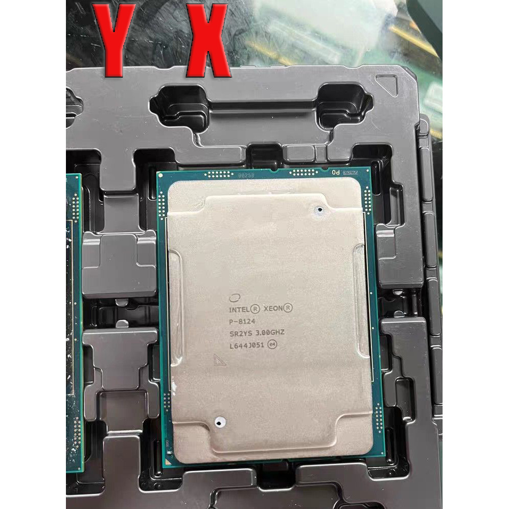 คอมพิวเตอร์เซิร์ฟเวอร์ Xeon Platinum P-8124 LGA-3647 มือสอง SR2YS 18-Core 3.0GHz