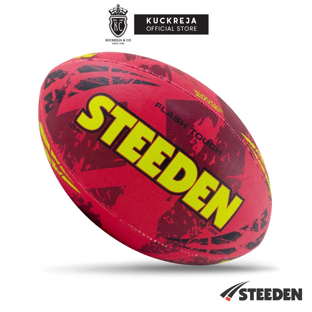 Steeden Flash Touch Rugby Ball - Crimson