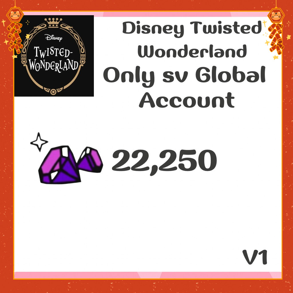 ไอดี Disney Twisted Wonderland (Global) - การ์ดเกม เวอร์V1✅พร้อม  Delivery📦 🎉🌈พร้อมส่งจากไทย