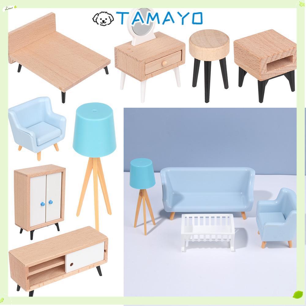 TAMAYO Mini Furnishing Scene Model Micro Landscape Dolls Accessories TV Cabinet