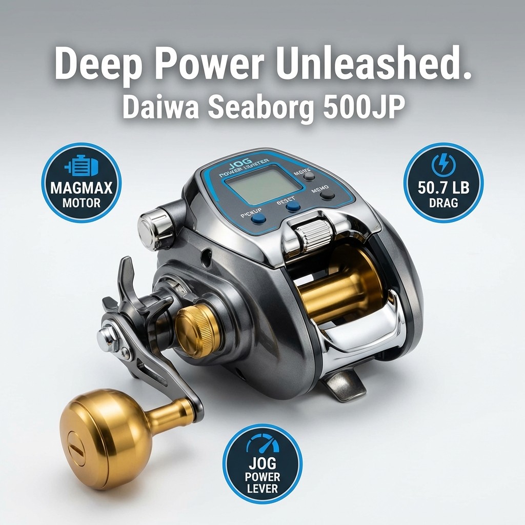 DAIWA Seaborg 500JP Electric Reel | JOG POWER LEVER | MAGMAX Motor | Deep-Drop | 2019 Model