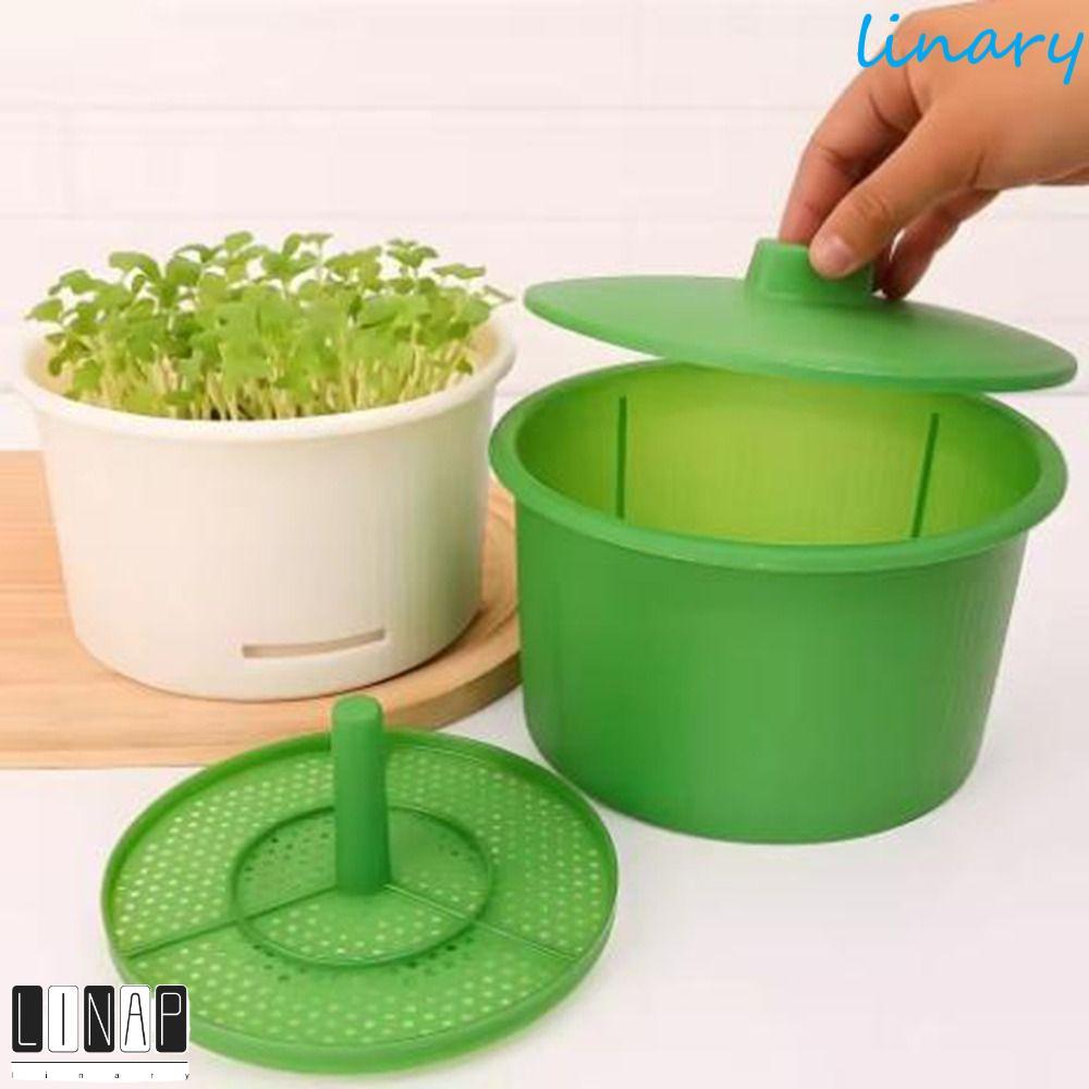 CULINARYHV Bean Sprout Nursery Pot, Breathableed Non Toxic Soilless Cultivation Pot, Split Structure
