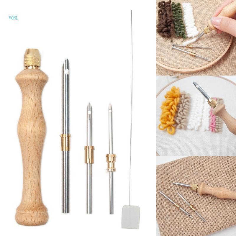 Vonl Punch Needle Kit Stitching Punch Needle Set ปรับมัลติฟังก์ชั่นสําหรับเด็กผู้ใหญ่ DIY ในครัวเรือ
