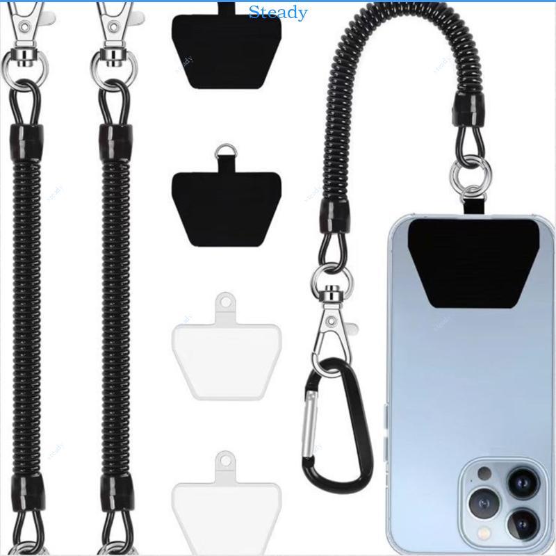 Steady Retractable Lanyard Tether Universal Stretched Strap Phone Lanyard Tether