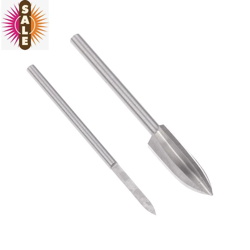 Ap 5/6PCS HSS ไม้แกะสลักชุด Bit สําหรับเครื่องมือโรตารี่ Precision แกะสลักไม้แกะสลัก, Root แกะสลัก, 