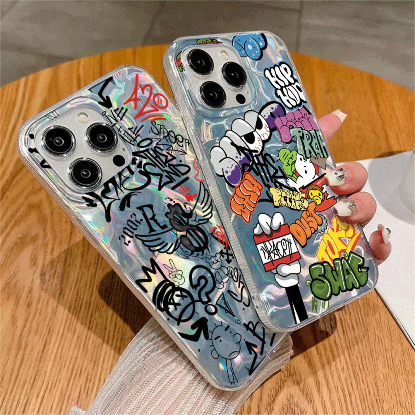 SAMSUNG Hip HopปลอกโฮโลแกรมกรณีSAMSUNG A36 5G/A56 5G A55 5G A54 5G A05 A05S A04 A04E A03 A50/A50S/A3