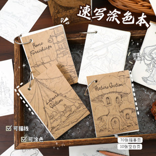 หัวเข็มขัด สมุดสเก็ตช์ภาพ บีบอัดสมุดระบายสีมินิวาดหนังสือภูม…