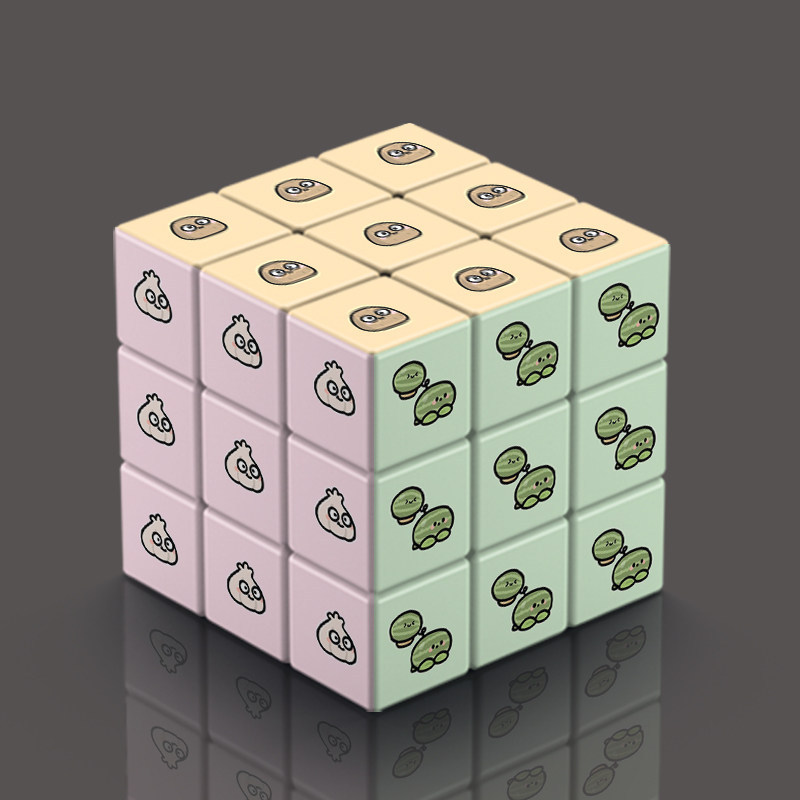 Plants vs Zombies Creative Rubik s Cube Decompression เด็กลําดับที่สามไพ่นกกระจอกปริศนาสนุกของเล่นเพ
