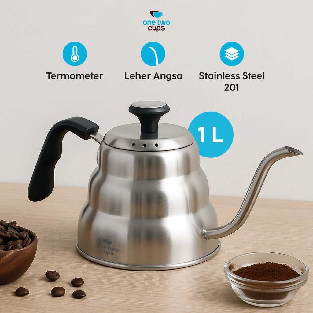 TASTYSTTR Gooseneck Coffee Pot Temperature เท Over Drip Kettle - RT-20