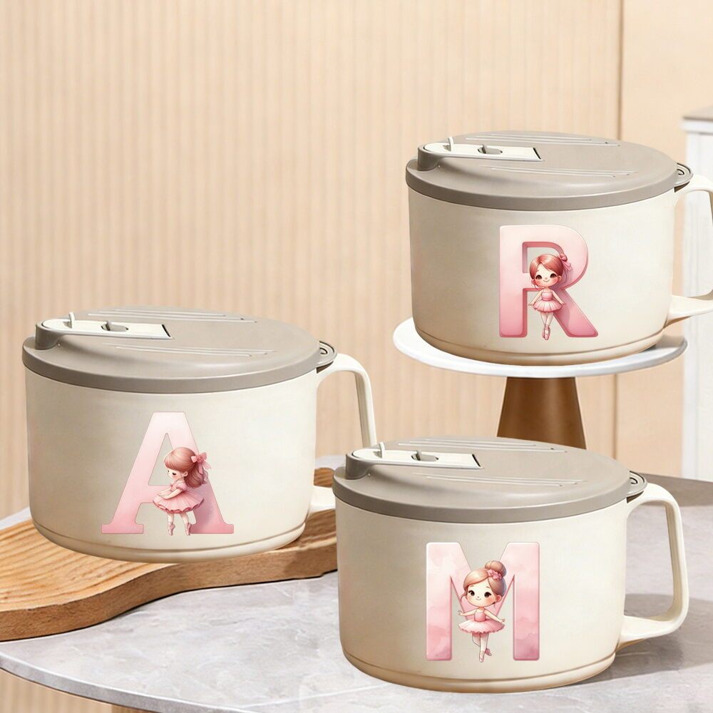 Ramen Bowl With Strainer Lid For Student Dorm & Office – Anti-Scald Drainable Noodle Bowl With Cute 
