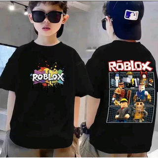 เสื้อยืดเด็ก แฟชั่นใหม่ ลาย Roblox ทรงโอเวอร์ไซซ์ สไตล์เรียบง่าย ใส่สบายระบายอากาศได้ดี