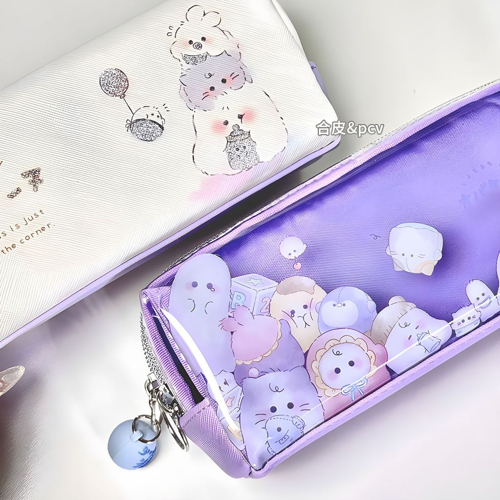 ญี่ปุ่น Healing Niche Youyou ครอบครัว obaku ดินสอ Double-Layer Dirt-Resistant กันน้ําออกแบบนักเรียนด