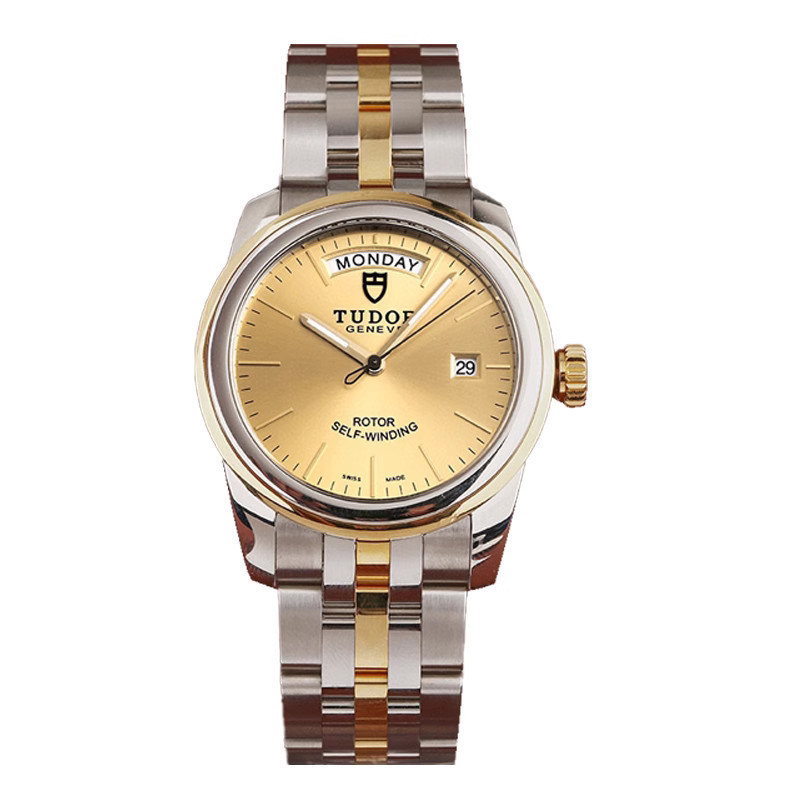 Tudor นาฬิกาผู้ชาย Junyu Series 18K Gold นาฬิกากลไกอัตโนมัติผู้ชาย 56003-668063