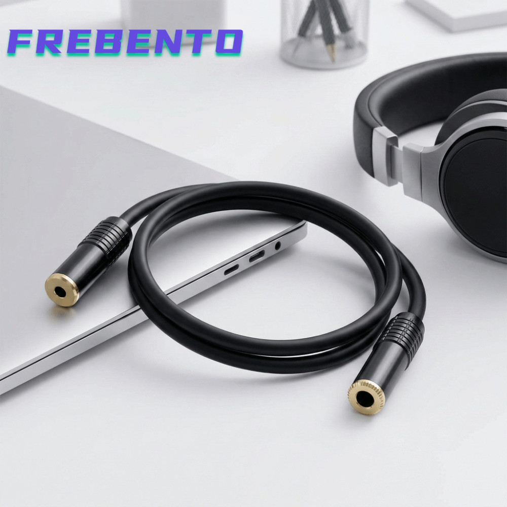 FREBANTO 3.5 มม. ถึง 6.35 มม., Plug and Play Gold Plated Stereo Sound Cable, ทนทาน Professional 6.35