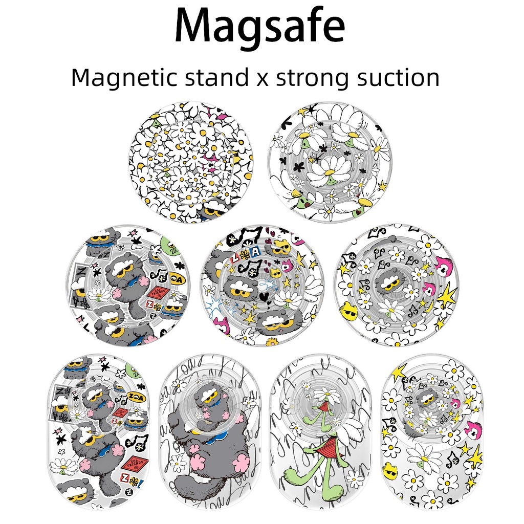 giptok แม่เหล็ก วงเล็บแม่เหล็ก Magsafe Strong Magnetic Pop น่ารัก ZOA Cat Cat Line Daisy Cat ที่วางโ