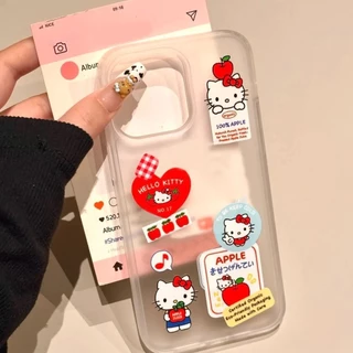 🔥สินค้าพร้อมส่ง! เคสไอโฟน 17 สำหรับ iPhone 15 11 16 14 13 12 Pro Max 7 8 15 16 Plus XR X XS MAX การ์ตูนน่ารักน่ารักคิตตี
