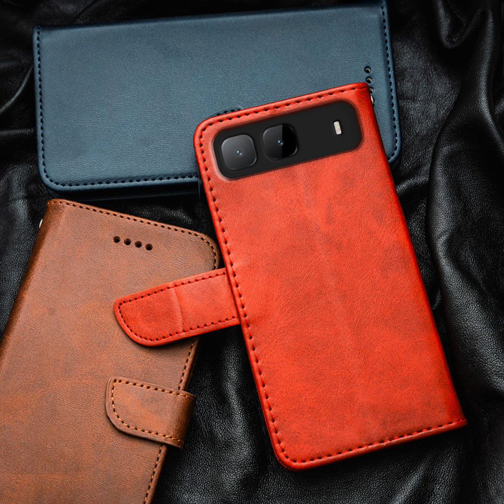 พรีเมี่ยมหรูหราหนังเคสโทรศัพท์สําหรับ Infinix Hot 60i 5G X6730 Tecno Spark Go 2025 KM8 Flip-Top กระเ