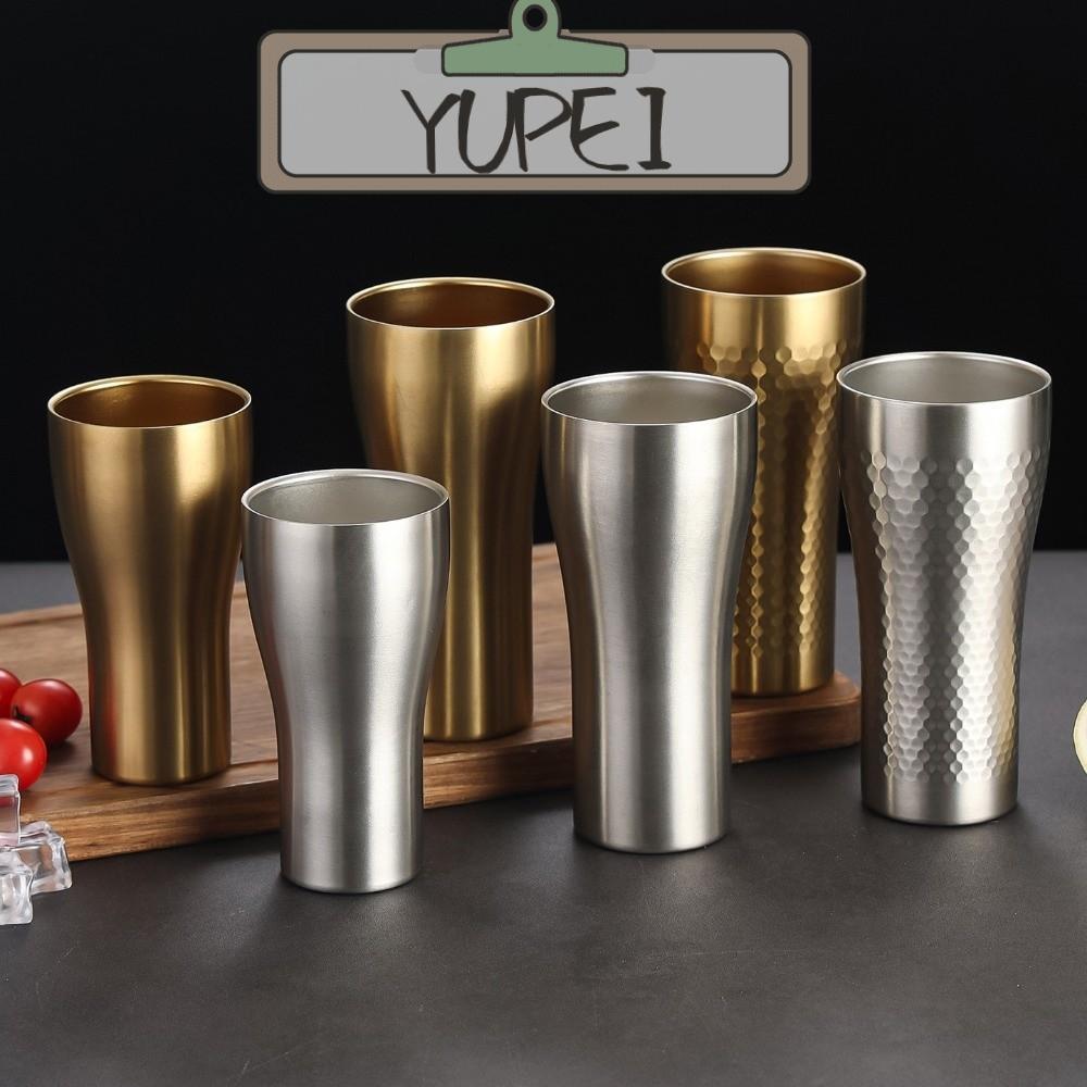 YUPEI ถ้วยเครื่องดื่มเย็น, เก็บความเย็นเนื้อค้อนถ้วยเบียร์, ยุโรปเหนือ Anti-fall สแตนเลสเครื่องดื่มเย็น Drinkware