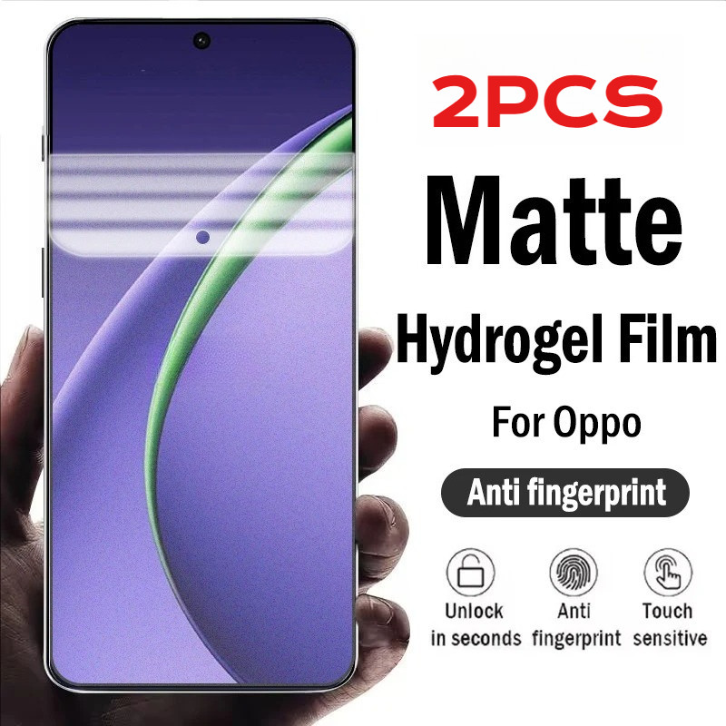 2 ชิ้น Matte Frosted Hydrogel ฟิล์มสําหรับ Oppo K14x K14 K13x K13 Turbo Pro Anti Blue Light Anti Spy