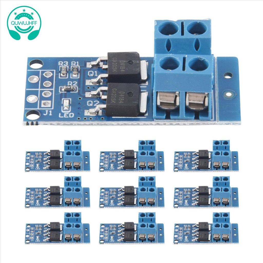 (quwujhff)10PCS DC 5V-36V 15A(Max 30A) MOSFET MOSFET Trigger Switch Driver Module 0-20KHz PWM Regula