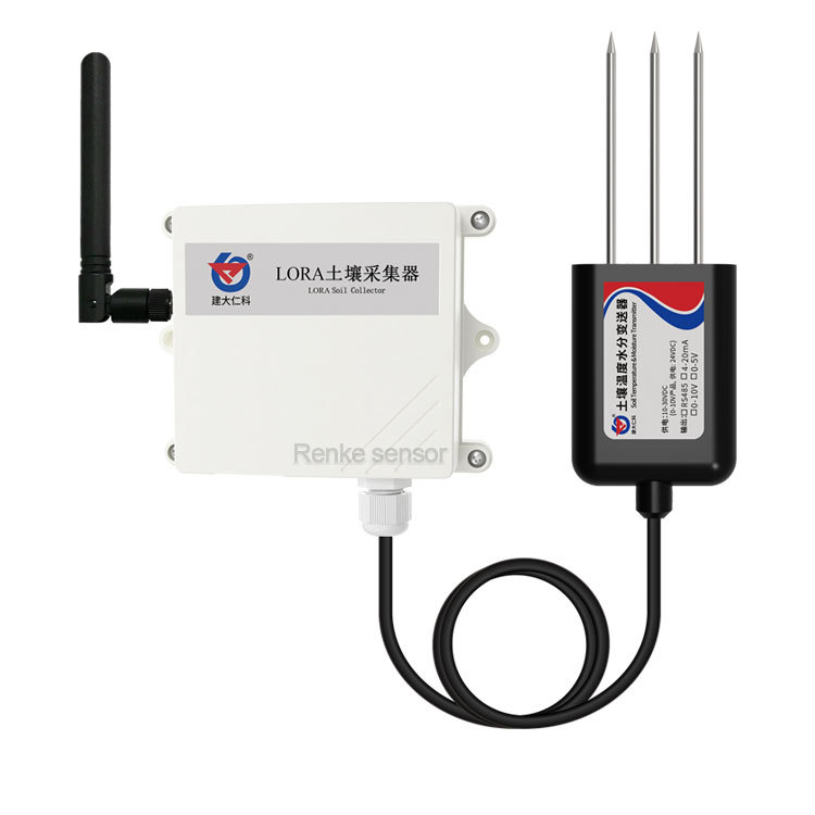 ขายร้อนแบตเตอรี่ขับเคลื่อนเครื่องทดสอบดินการเกษตร IoT Smart Farm Soil Moisture Sensor พร้อม Lora