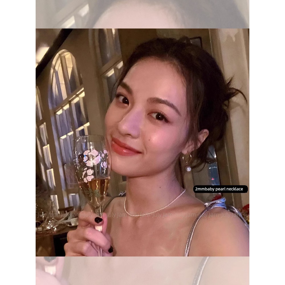 สร้อยคอมุก สร้อยคอมุก2mm แบบเดียวกับ Zhong Chuxi