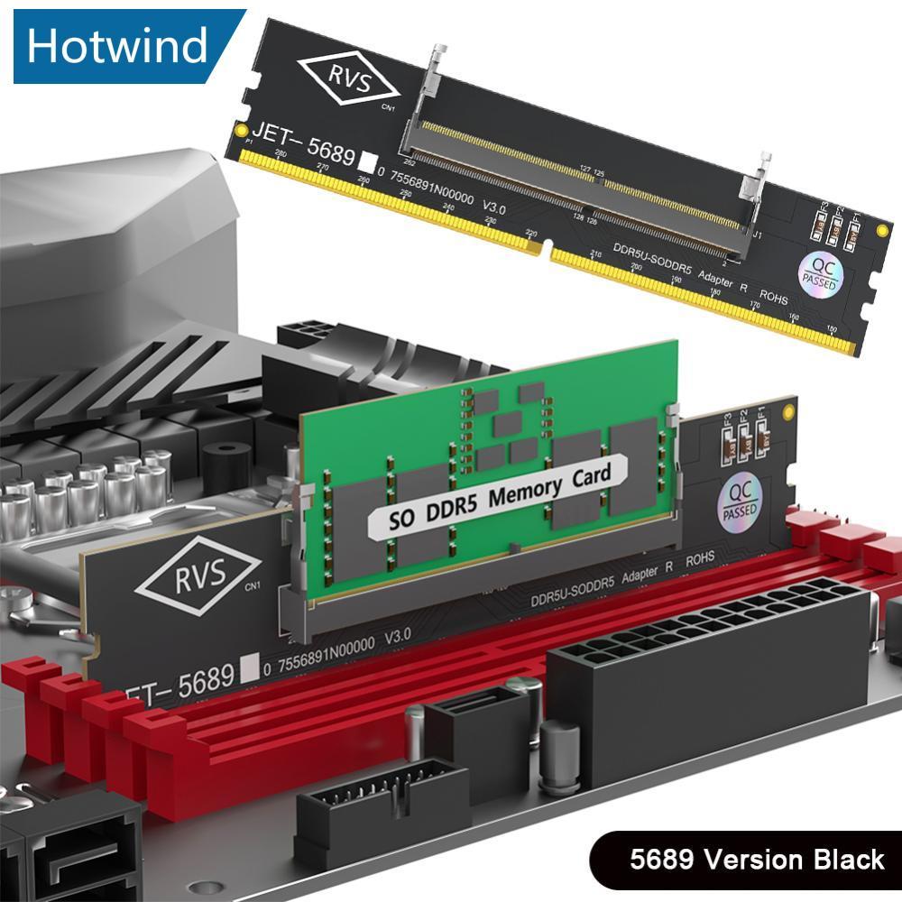 HW แล็ปท็อป DDR5 RAM ถึง SO DDR5 U-DIMM เดสก์ท็อปอะแดปเตอร์การ์ดเครื่องทดสอบหน่วยความจํา SO DDR5 ถึง