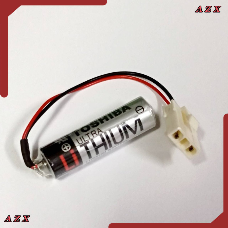 New มือ1 แจ็คขาว พิเศษ BATTERY 3.6V  ER6V TOSHIBA แบตเตอรี่ลิเธียม ER6V/3.6V 2000mah