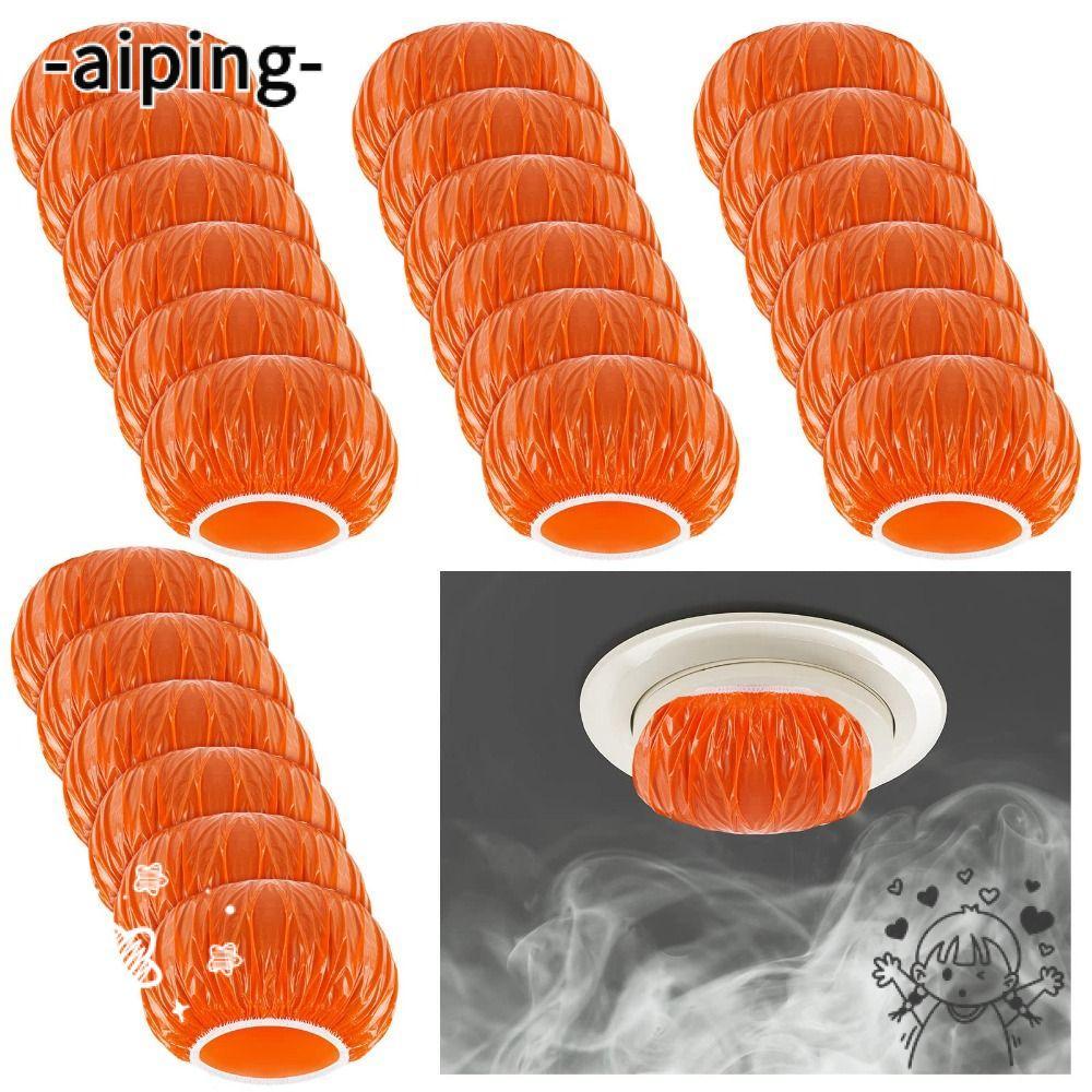 AIPING Fire Alarm Dust Cover, Plastic Thicken Smoke Detector, Stop The Alarm Orange Elastic Paint Co
