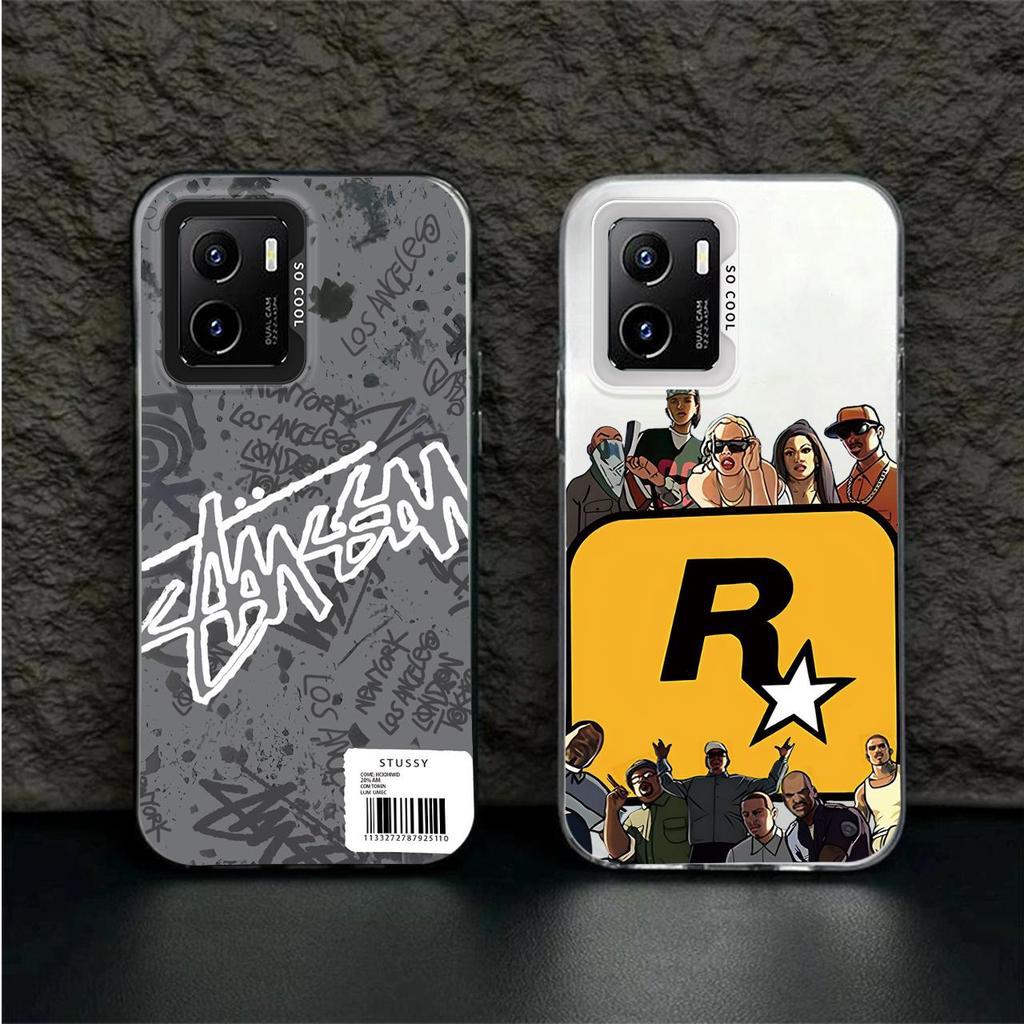 Matte สีขาวสี IMD เคสโทรศัพท์สําหรับ VIVO Y15S Y15A Y01 VIVO Y16 4G Y36 4G Y02S Y27S R Star เคสซิลิโ