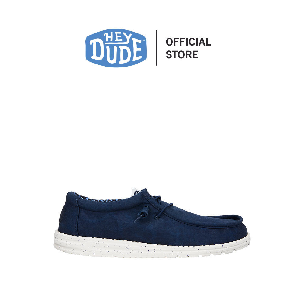 HEYDUDE รองเท้าลำลองผู้ชาย WALLY STRETCH CANVAS รุ่น 40700-410 - NAVY