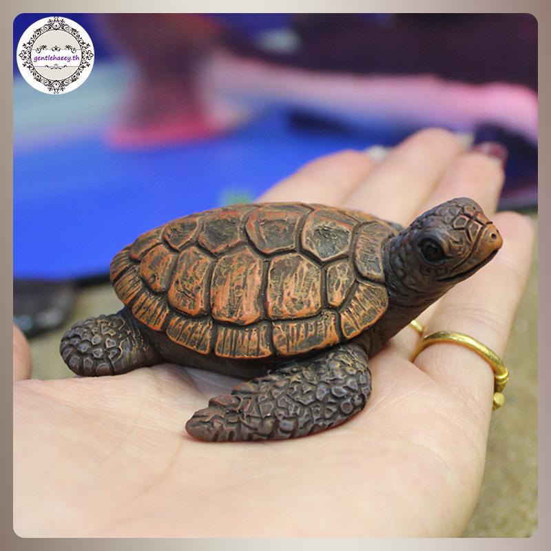 GG Mini Sea Turtle Model เรซิ่น Aquarium Fish Tank Home Landscape เครื่องประดับอุปกรณ์ตกแต่ง Fine Wo