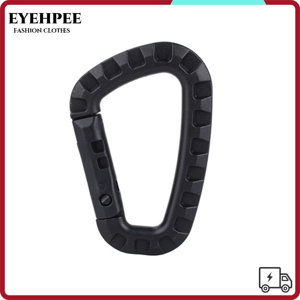 EYEHPEE 16 ชิ้น D Shape Buckle, น้ําหนักเบา Heavy Duty Carabiner, Duarble Mini D แหวน Camping