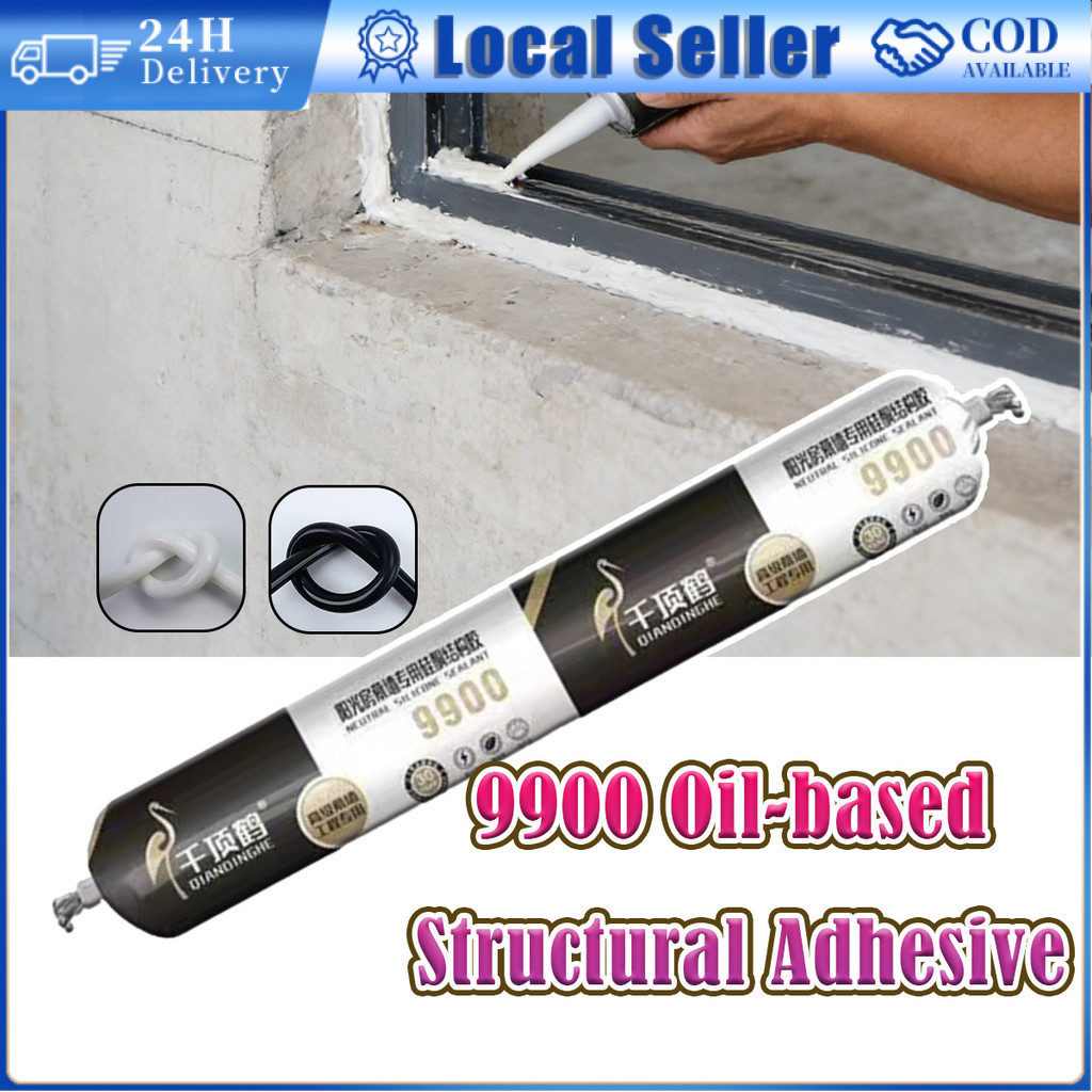 590ml 9900 Structural Sealant ซิลิโคนซีลกันน้ํา Anti-Crack Window & ประตูปิดผนึก Fast-Drying กาว 990
