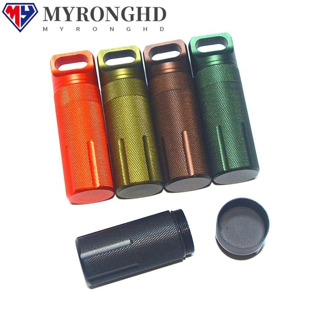 MYRONGHD EDC Kit ที่วางแคปซูลอลูมิเนียมกลางแจ้งขวดซีลแคปซูล
