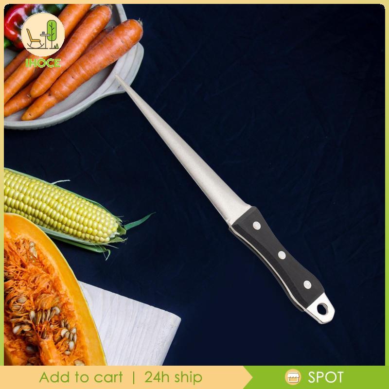 [Ihoce] มีด Sharpening Rod Honing Rod เพชรบดหินหินลับครัว