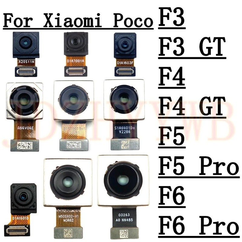 กล้องด้านหลังสําหรับ Xiaomi Poco F3 GT F3GT F4 GT F4GT F5 Pro F5Pro F6 Pro F6Pro หลังใหญ่หลักกว้างด้